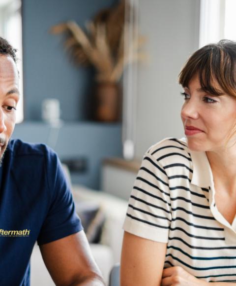 Employee with Clients (Banner)