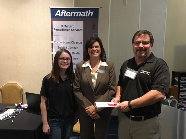 Aftermath booth and employees at Connecticut Funeral Directors Assoc. Winter Conference.