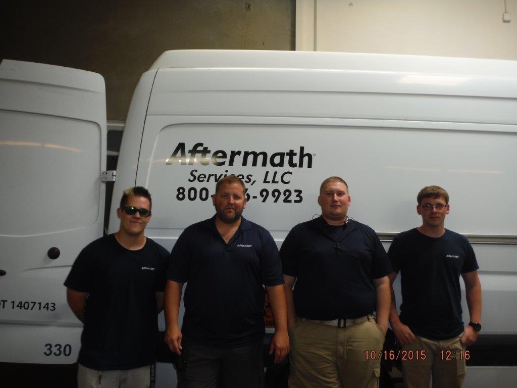 NorCal Aftermath team in front of Aftermath van.