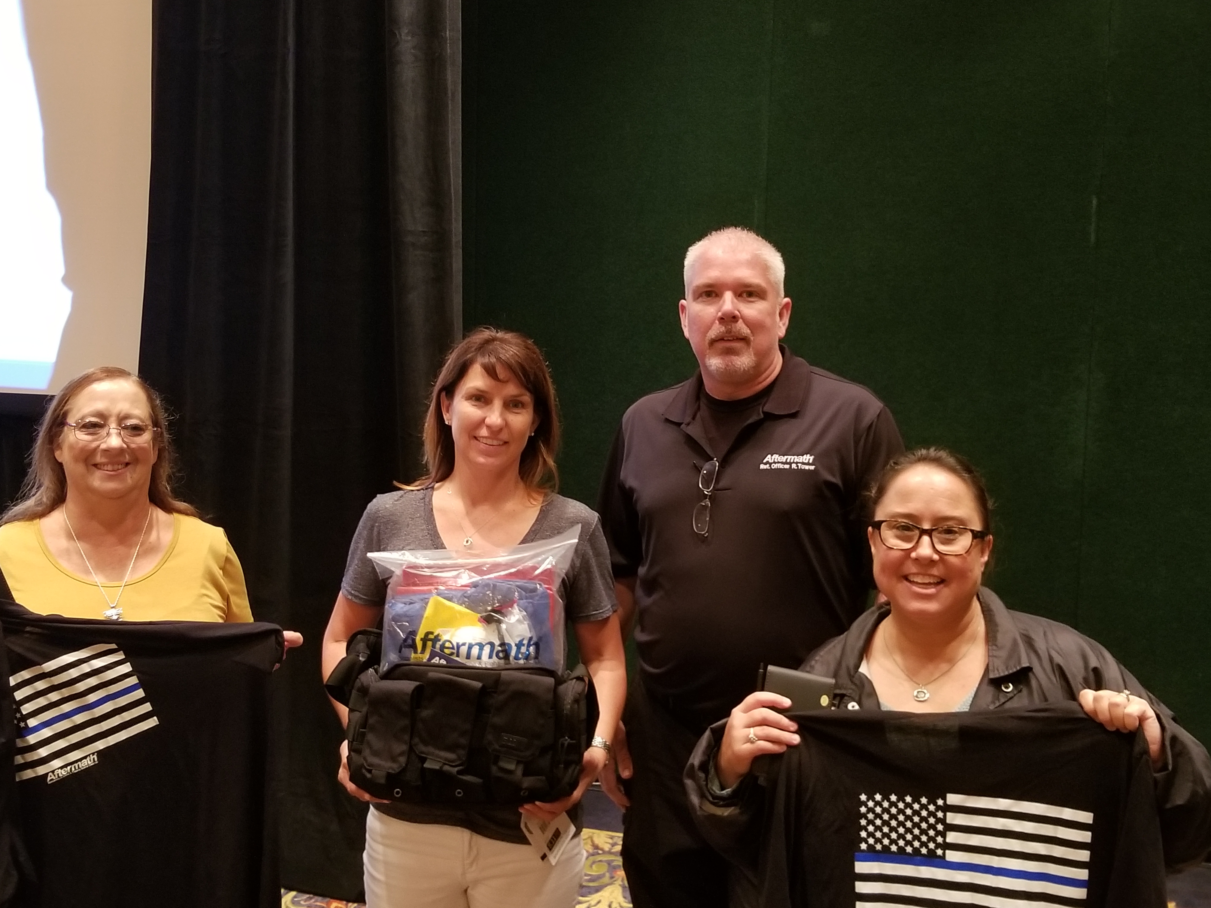 Aftermath awards prizes at the 2018 Florida Association of Medical Examiners Conference.