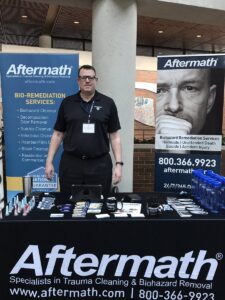 ILACP Aftermath booth.