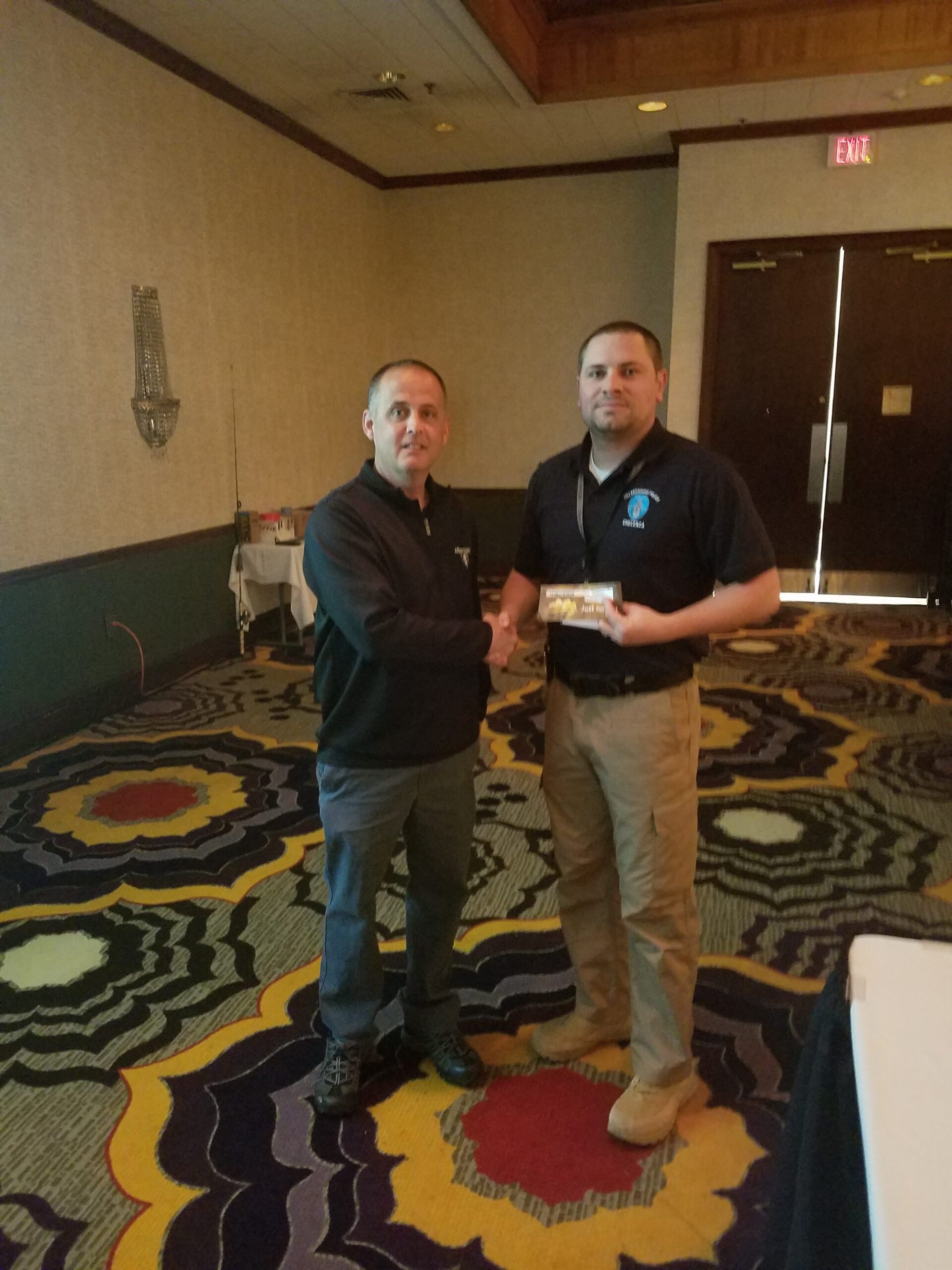 NCHIA Member and Hillsborough PD Sgt. Chelenza won a $50 gift card at the 2018 Spring Training Conference.