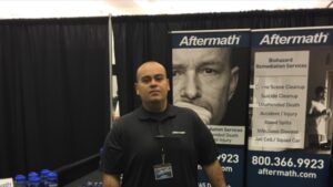 Aftermath booth at 140th Annual Sheriff's Assoc. of Texas Conf.