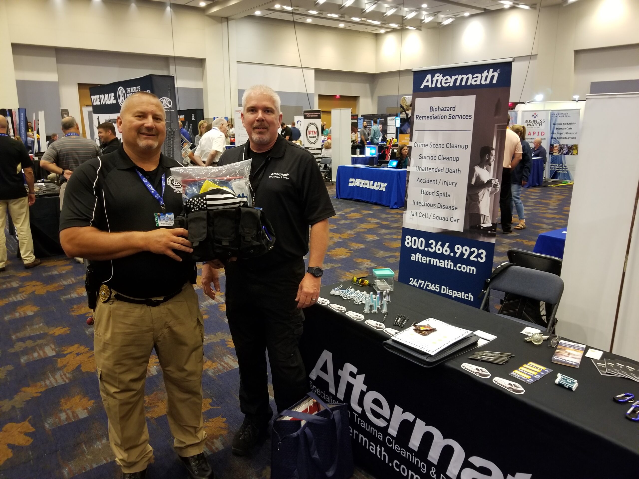 Winner of PPE kit at Tennessee Association of Chiefs' of Police Conference.