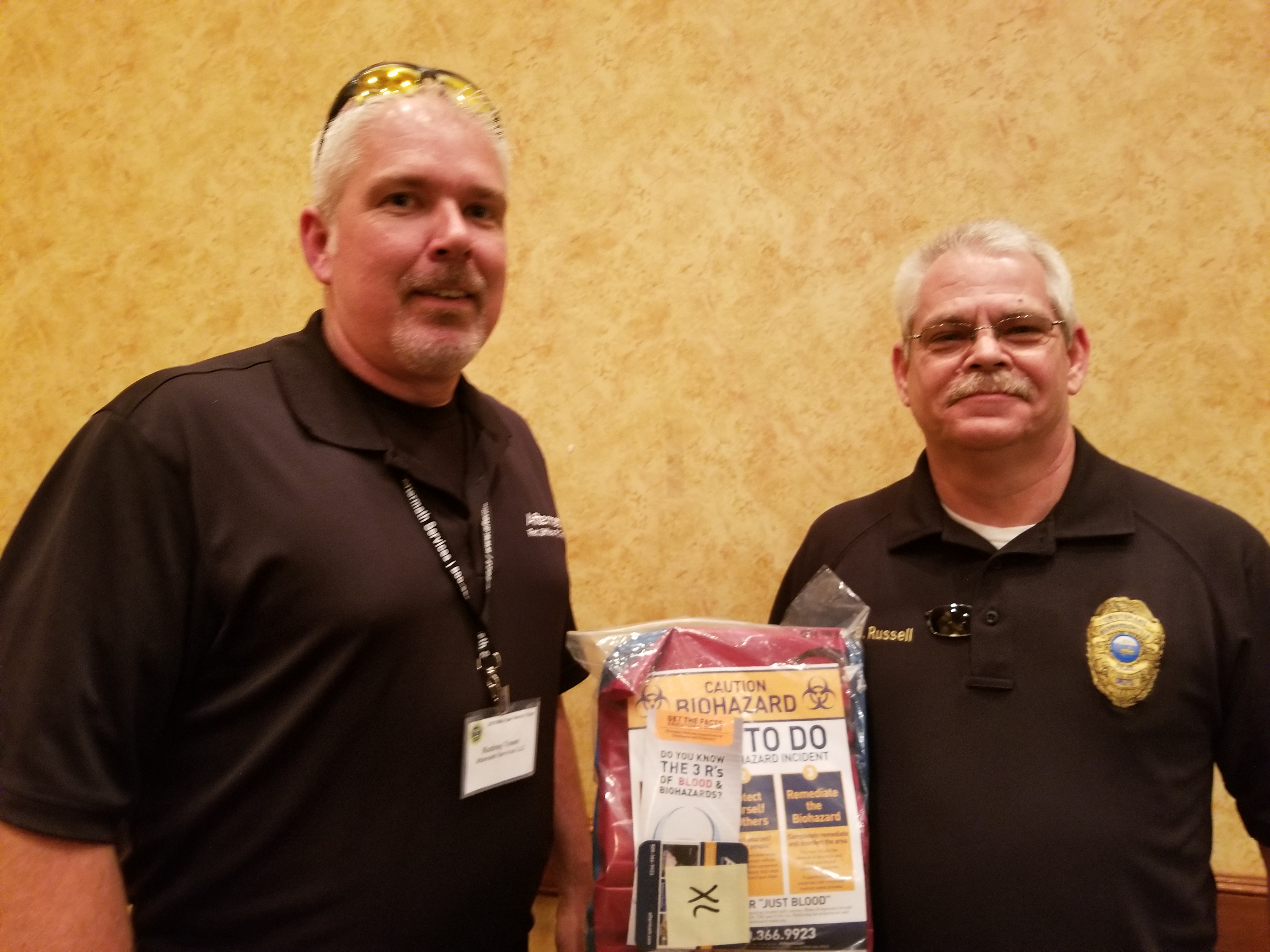 Tennessee Assoc. of Chiefs of Police with PPE Kit.
