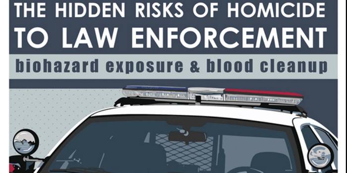 The hidden risks of homicide to law enforcement biohazard exposure and blood cleanup.