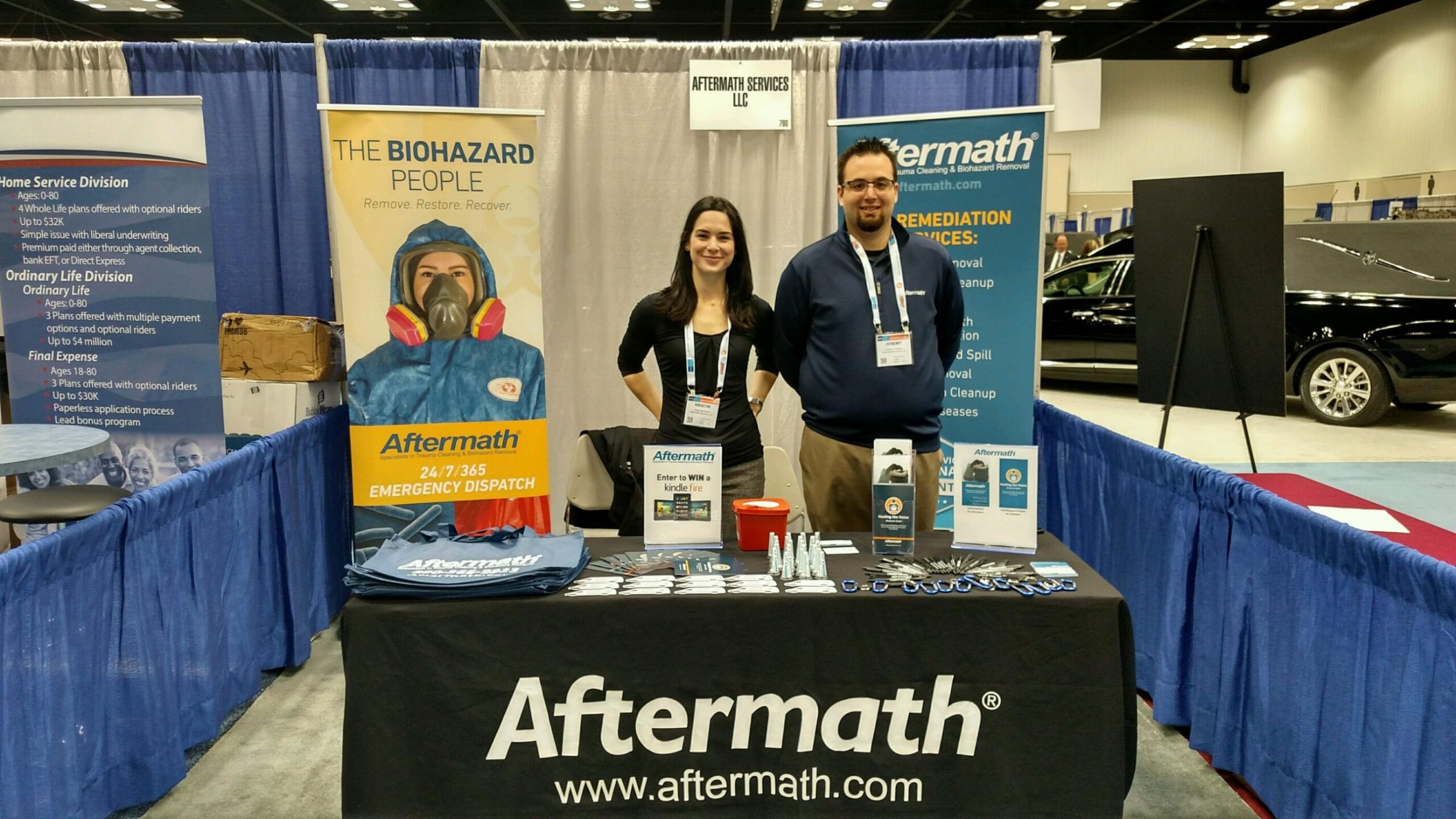 Aftermath booth at 2015 NFDA Conf.