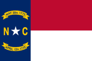 North Carolina flag.