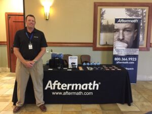 Aftermath booth for 2016 Oregon Homicide Inv. Conference.